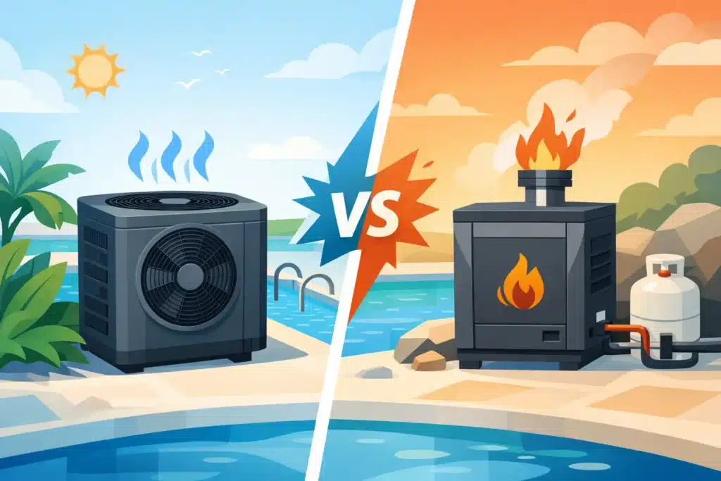 Pool Heat Pump Versus Gas Heater - Which Wins?