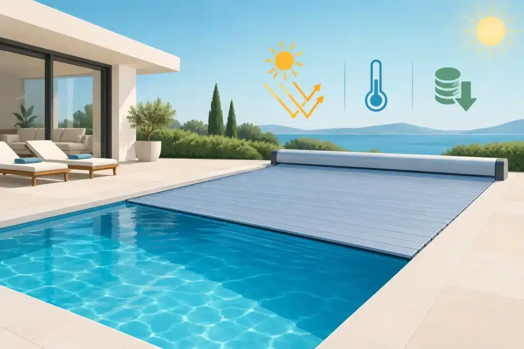 Villa Pool Covers That Cut Heat Loss and Costs